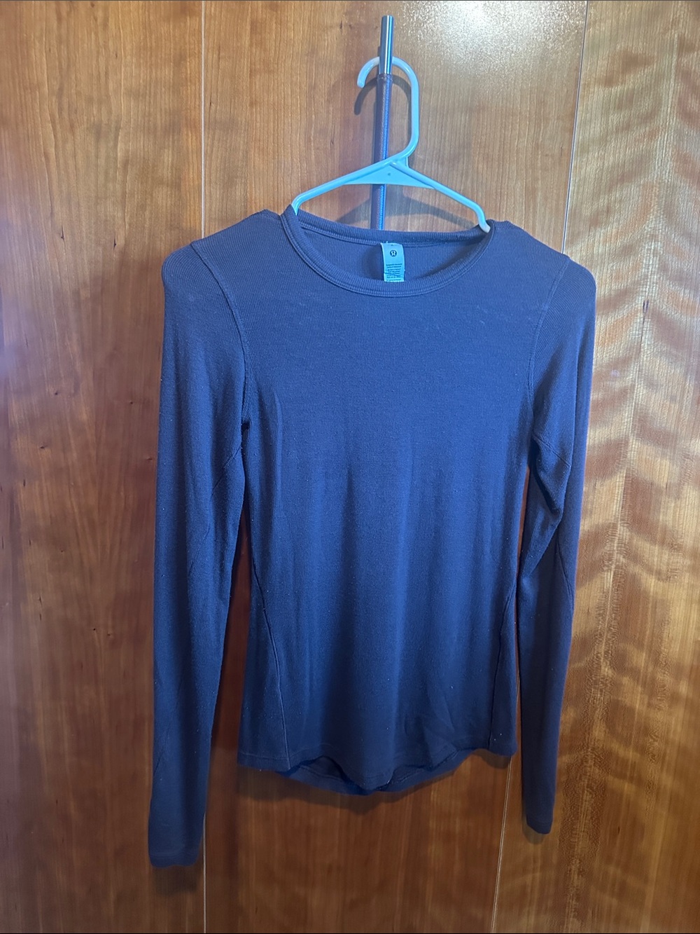 lululemon athletica Navy Long-Sleeve Crewneck Top